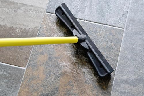 Pet Hair Rubber Broom with Squeegee