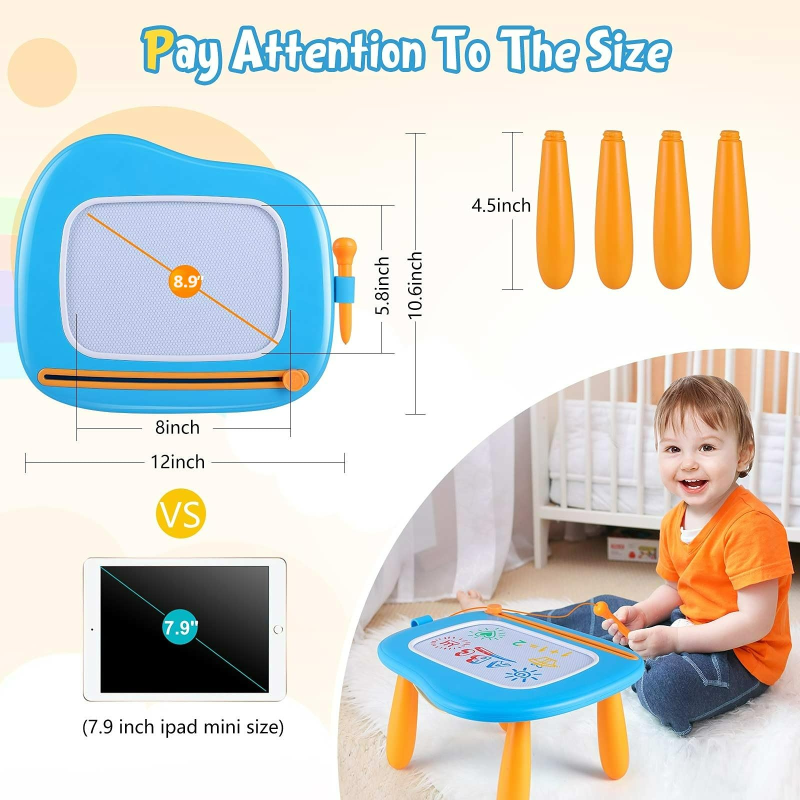 Magnetic Drawing Board for Kids
