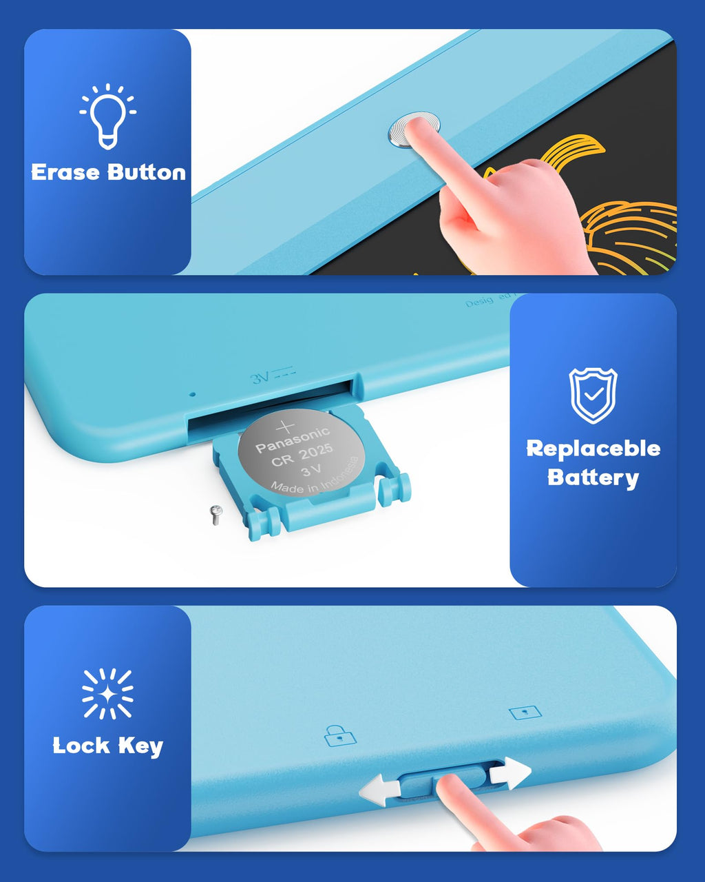 LCD Writing Tablet 10 Inch Doodle Board