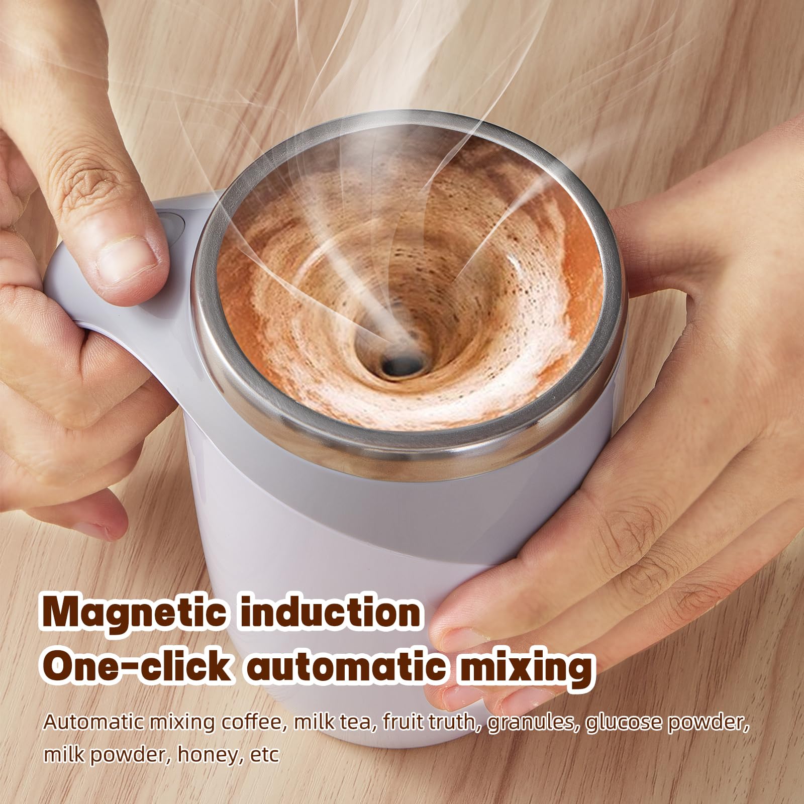 Automatic Stirring Coffee Mug.