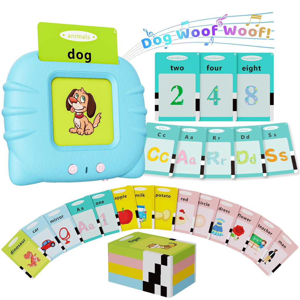 Toddler Toys Talking Flash Cards for 1 2 3 4 5 6 Year Old Boys and Girls.