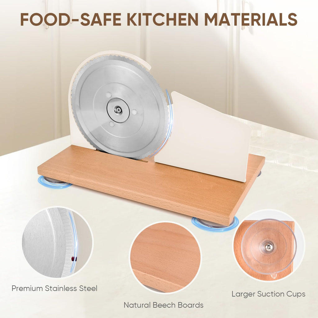 Manual Bread Slicer with Hand Crank