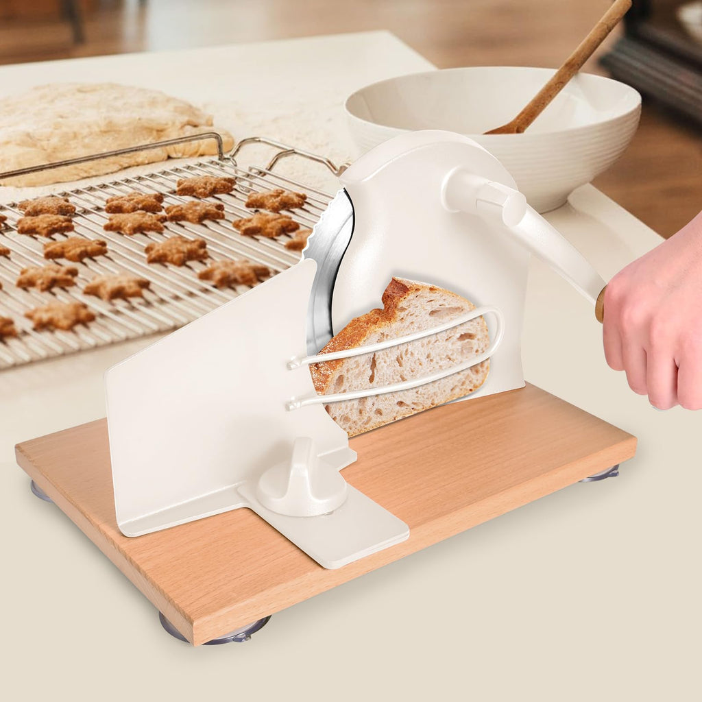 Manual Bread Slicer with Hand Crank