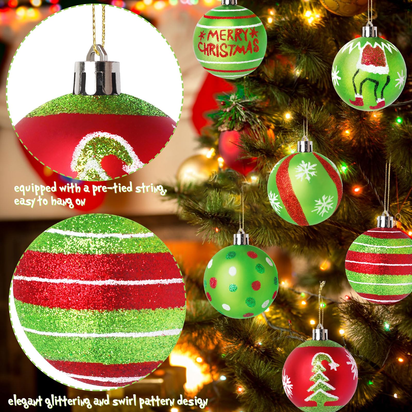 Christmas Ball Ornaments for Tree.