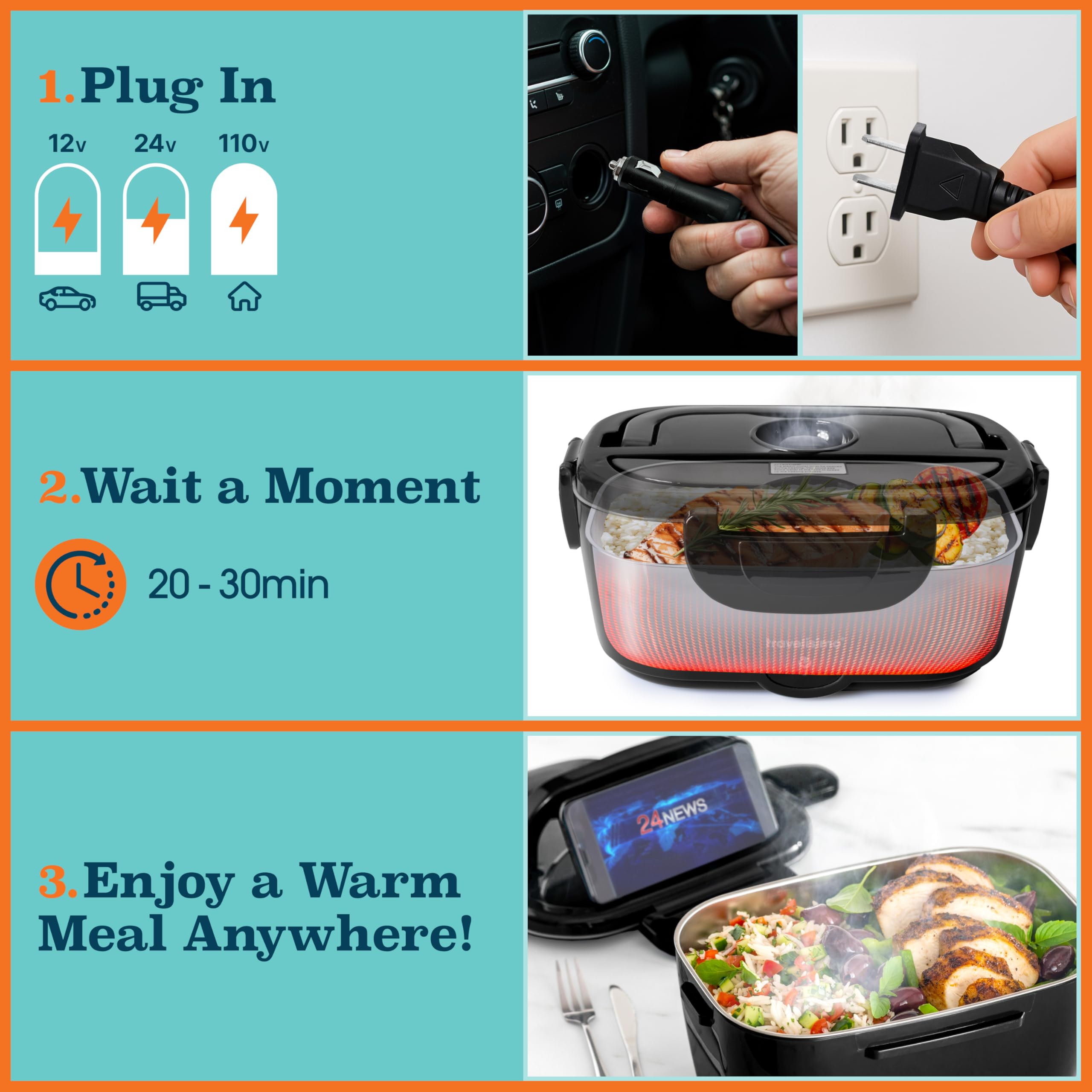 Electric Lunch Box For Adults.