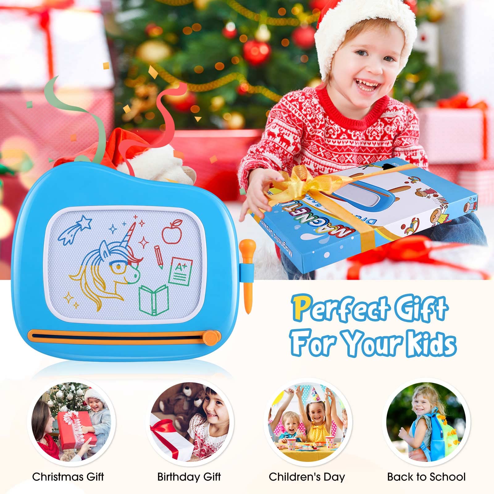 Magnetic Drawing Board for Kids