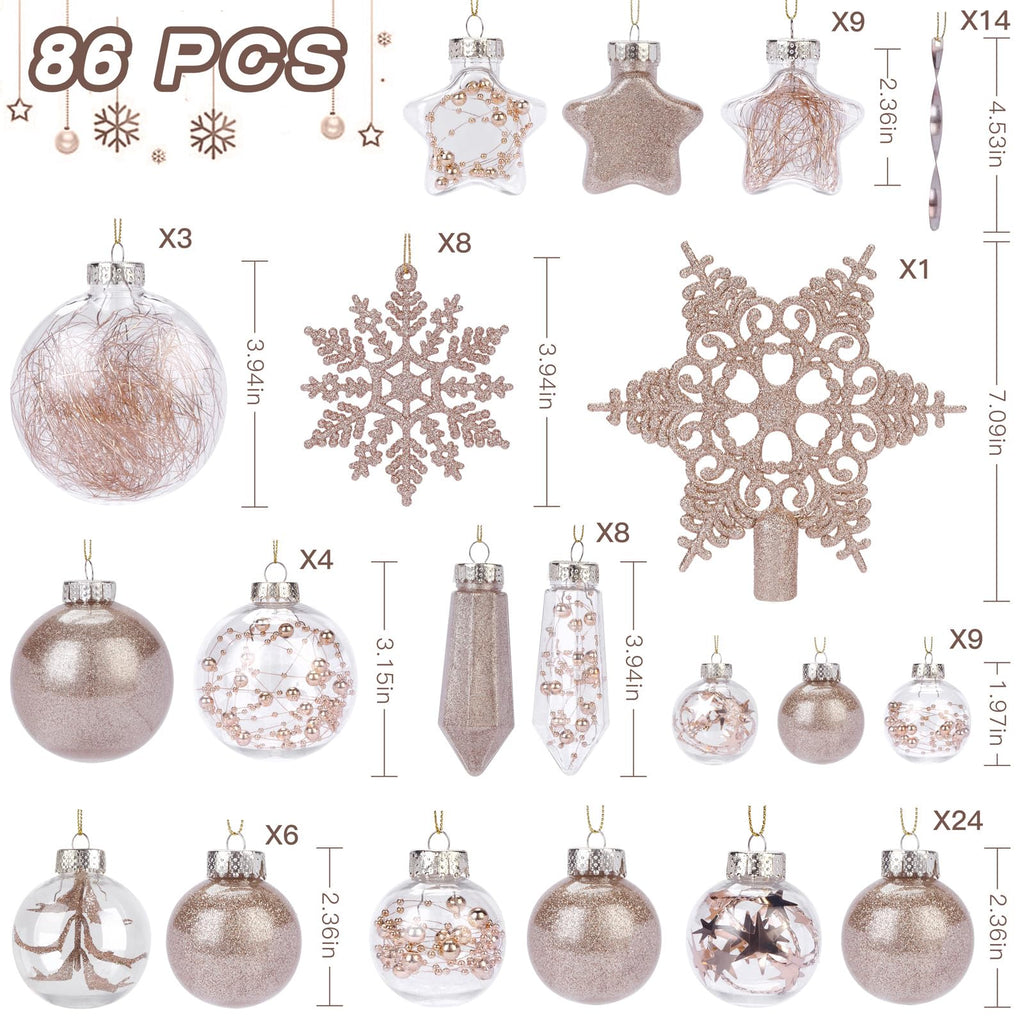Perfect Christmas Tree Ornaments Set.
