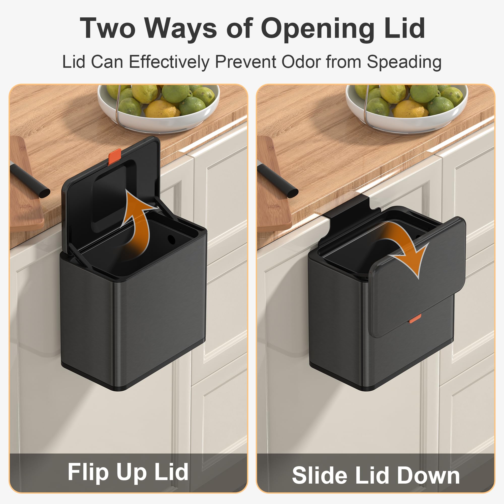 Kitchen Compost Bin Hanging Trash Can