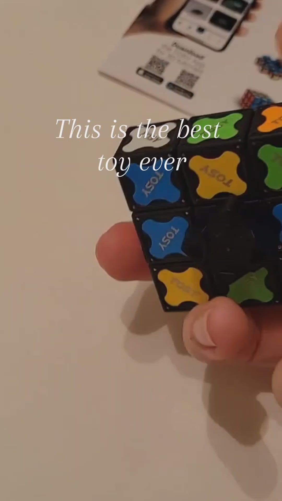 TOSY Magnet Fidget Spinner Mini - 8 Blocks, 3 in 1 Toy